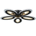 Люстра с ПДУ 1095/5BK LED 190Вт диммер черный 62х62х10 см BayerLux - фото 42613975