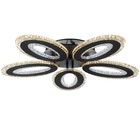 Люстра с ПДУ 1095/5BK LED 190Вт диммер черный 62х62х10 см BayerLux - фото 42613976