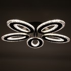 Люстра с ПДУ 1095/5BK LED 190Вт диммер черный 62х62х10 см BayerLux - фото 42613979