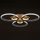 Люстра с ПДУ 1134/3WT LED 102 Вт 3000К-6000К диммер белый 56×56×7 см BayerLux - фото 3765939