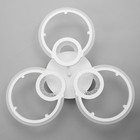 Люстра с ПДУ 1134/3WT LED 102 Вт 3000К-6000К диммер белый 56×56×7 см BayerLux - фото 3765942