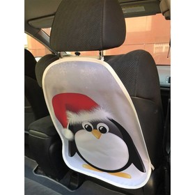 Защитная накидка на спинку сиденья автомобиля «Пингвин в шапке»