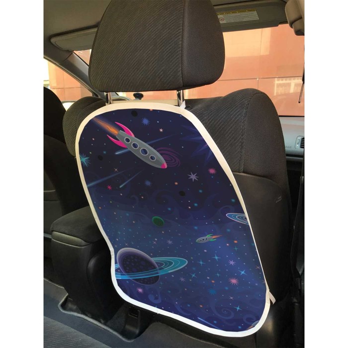 Защитная накидка на спинку сиденья автомобиля «На космической глубине» - Фото 1