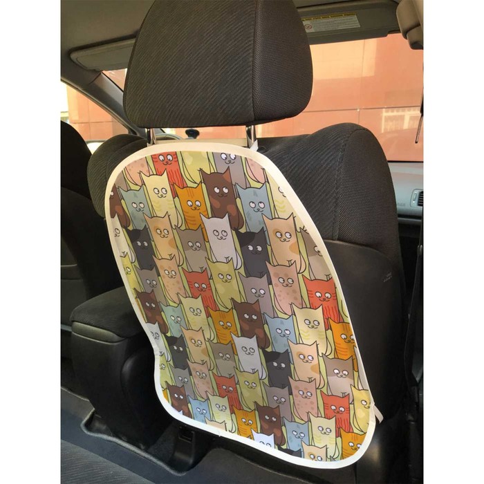 Защитная накидка на спинку сиденья автомобиля «Котятки» - Фото 1
