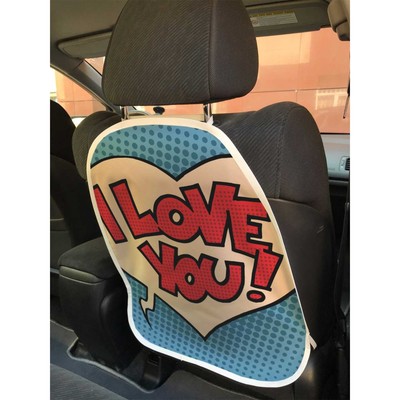 Защитная накидка на спинку сиденья автомобиля «Сердце в стиле поп-арт»