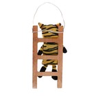 Мягкая игрушка «Тигр на лестнице», на подвесе, цвет МИКС 6250711 - фото 13178545 Мягкая игрушка «Тигр на лестнице», на подвесе, цвет МИКС 6250711 - фото 13178545
