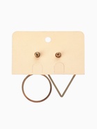 Серьги «Ракушка» треугольник полый, белые в золоте, форма МИКС - Фото 6