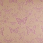 Бумага упаковочная крафтовая бурая «Бабочки», в рулоне 0,68 x 8 м - Фото 3