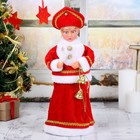 снегурочка 38 см в красной шубе свет - Фото 1