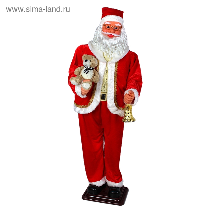 Дед Мороз, с мишкой, английская мелодия, танцует