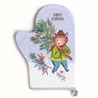 Варежка-прихватка Magic winter, 20×27 см, саржа, 100% хлопок, ватин 250 г/м² - Фото 3