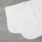 Салфетка - тряпка хозяйственная с оверлоком Доляна, 60×80 см, плотность 170 г/м, строчка 2,5 мм, цвет белый - Фото 2