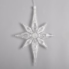 УЦЕНКА Гирлянда «Нить», 2 м, с насадками «Полярная звезда», IP20, 30 LED, 220 В, мигание, прозрачная нить, свечение мульти 7492112