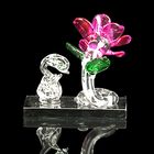 Сувенир стекло "Лебедь у цветка" 3,5х5,5х5,8 см - Фото 4