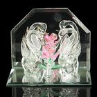 Сувенир стекло "Лебеди возле цветка" 7,8х15х12 см - Фото 1