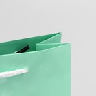 Пакет подарочный ламинированный, упаковка, «Зелёный», S 12 х 15 х 5,5 см - Фото 4