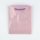 Пакет подарочный ламинированный, упаковка, «Розовый», S 12 х 15 х 5,5 см (комплект 2 шт) - фото 23265410