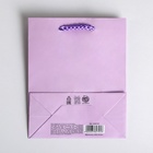 Пакет подарочный ламинированный, упаковка, «Сиреневый», S 12 х 15 х 5.5 см (комплект 4 шт) - фото 31100738