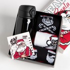 Новогодний подарочный набор термос и носки KAFTAN Real Santa, р-р 41-44 (27-29 см) - фото 1620090