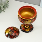 Сахарница на ножке, 13х22 см, хохлома 7441818