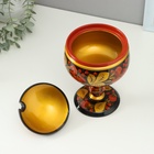 Сахарница на ножке, 13х22 см, хохлома 7441818