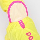 Комбинезон демисезонный с отверстием для поводка, 10 (ДС 25, ОШ  26, ОГ 30 см), жёлтый 5152254