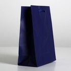 Пакет подарочный ламинированный, упаковка, «Синий», S 12 х 15 х 5,5 см - Фото 2