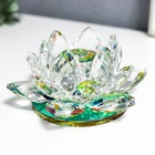 Фигурка стекло «Лотос кристалл трехъярусный голография», d=11 см - Фото 2