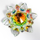 Сувенир стекло "Лотос кристалл трехъярусный голография" d=11 см - Фото 3