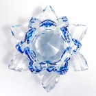 Сувенир стекло "Лотос кристалл трехъярусный голубая радуга" d=11 см - Фото 3