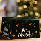 Кондитерская упаковка с окном «Merry Christmas», 30 х 30 х 19 см - фото 23925982