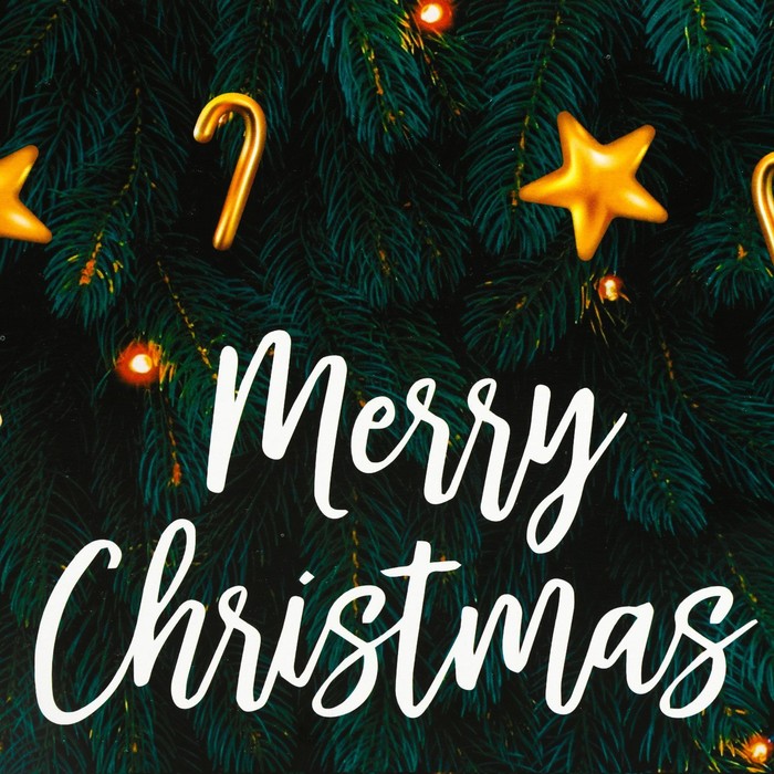 Кондитерская упаковка с окном «Merry Christmas», 30 х 30 х 19 см 7384453