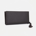 Портмоне мужское на молнии, для отдел купюр, для карт, для монет, цвет коричневый - фото 24468622