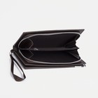 Портмоне мужское на молнии, для отдел купюр, для карт, для монет, цвет коричневый - фото 24468623