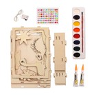 Набор для творчества «Создай ночник: Мир динозавров» из дерева - фото 40275631