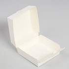 Коробка под бенто-торт без окна, белая, 12 х 12 х 7 см - Фото 3