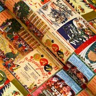 Бумага упаковочная новогодняя глянцевая «Новогодняя афиша», 70×100 см, 1 лист - Фото 4