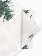 Набор салфеток сервировочных «Этель» Forest animals, 4 шт., белые, 40×40 см - фото 59772899