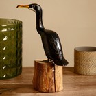 Сувенир "Птичка" дерево 27 см, чёрный - фото 21397022