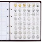 Альбом для монет на кольцах 225 х 265 мм, "Памятные монеты РФ", обложка ПВХ, 13 листов и 13 цветных картонных вставок, коричневый - Фото 12
