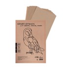 Крафт-бумага для графики, эскизов, печати А4, 50 листов (210×300 мм), 78 г/м², Марка А /Коммунар/ - Фото 1