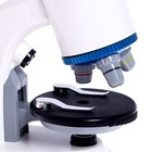 Микроскоп детский «Юный ученый» кратность х100, х400, х1200, подсветка, цвет белый - фото 3738232