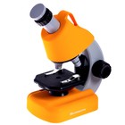 Микроскоп детский «Юный ученый» кратность х100, х400, х1200, подсветка, цвет жёлтый - фото 9576834