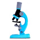 Микроскоп детский «Юный ботаник» кратность х100, х400, х1200, голубой, подсветка - фото 150515