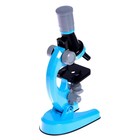 Микроскоп детский «Юный ботаник» кратность х100, х400, х1200, голубой, подсветка - фото 150517