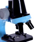 Микроскоп детский «Юный ботаник» кратность х100, х400, х1200, голубой, подсветка - фото 150519
