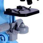 Микроскоп детский «Юный ботаник» кратность х100, х400, х1200, голубой, подсветка - фото 150520