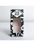 Коробка кондитерская, упаковка, «23 февраля», 9×19×6 см - фото 116978317 Коробка кондитерская, упаковка, «23 февраля», 9×19×6 см - фото 116978317