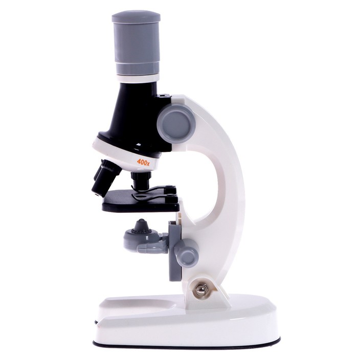 Микроскоп детский «Юный ботаник» кратность х100, х400, х1200, белый, подсветка - фото 1907318338