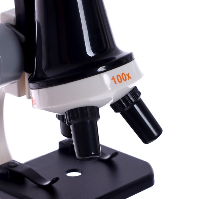 Микроскоп детский «Юный ботаник» кратность х100, х400, х1200, белый, подсветка - фото 1907318341